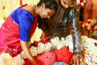 baby naming ceremony, taj baby naming, home ceremony, kulim, butterworth, traditional ceremony, traditional naming ceremony, bestiankelly photography, professional photographer, family portrait, group photo, detail setup, present, small event, simple event, family photo, kissing baby, baby shower, coconut, catering, soft toy, teddy bears