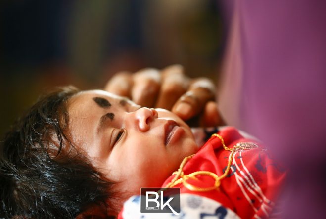 baby naming ceremony, taj baby naming, home ceremony, kulim, butterworth, traditional ceremony, traditional naming ceremony, bestiankelly photography, professional photographer, family portrait, group photo, detail setup, present, small event, simple event, family photo, kissing baby